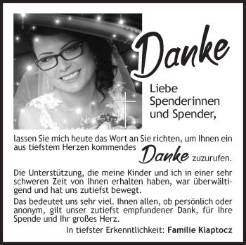 Traueranzeige von Danke  von Hohenzollerische Zeitung