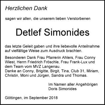 Traueranzeige von Detlef Simonides von SÜDWEST PRESSE Ausgabe Ulm/Neu-Ulm