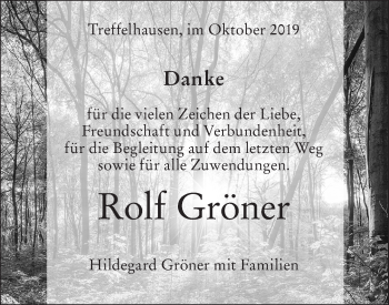 Traueranzeige von Rolf Gröner von Geislinger Zeitung