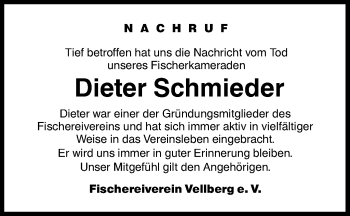 Traueranzeige von Dieter Schmieder von Haller Tagblatt