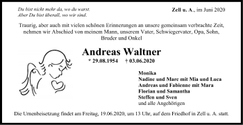 Traueranzeige von Andreas Waltner von NWZ Neue Württembergische Zeitung