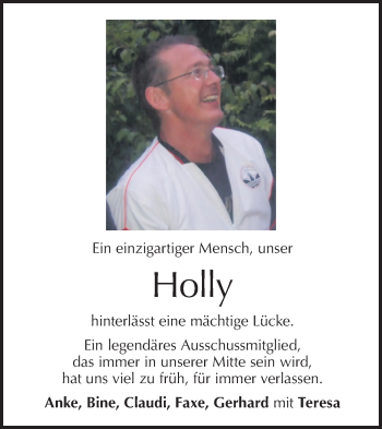 Traueranzeige von Holly  von Metzinger-Uracher Volksblatt