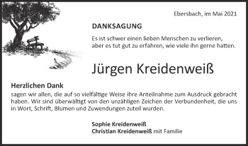 Traueranzeige von Jürgen Kreidenweiß von NWZ Neue Württembergische Zeitung