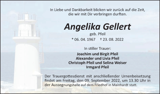 Traueranzeige von Angelika Gellert von Haller Tagblatt